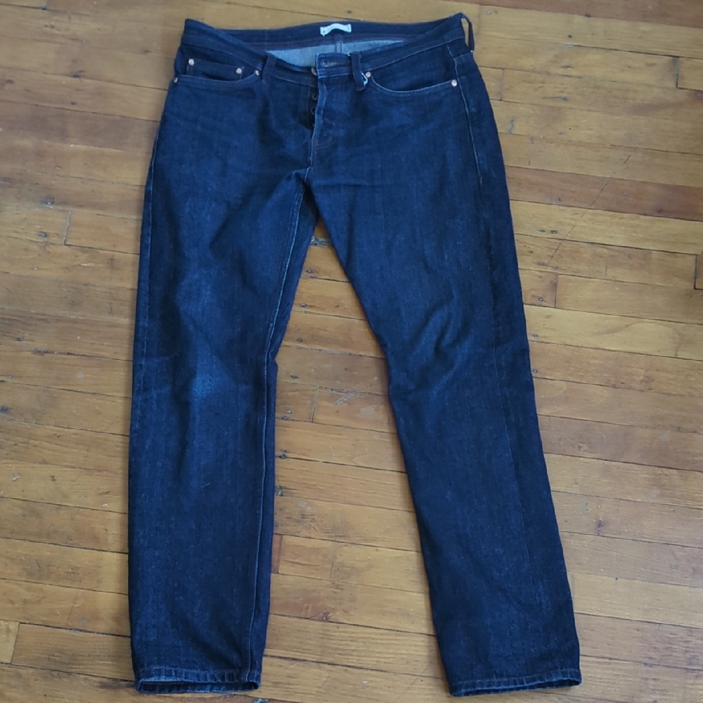 Blue Straight-Leg Jeans with Classic Fit